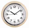 Premier Housewares Wall Clock - Ivory / Chrome