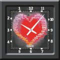 Lycans Anti 0122 Analog Wall Clock (Grey, Red) 