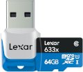 Lexar MicroSDXC 64GB 633x UHS-I 90MB/s with Reader 3.0