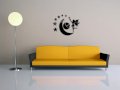 Diy Fashion Mirror Fairy Moon Wall Stickers Decal Home Decoration Mirror Wall Watch Living Room Wall Clock Home Decor