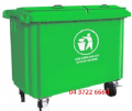 Xe thu gom rác bằng Composite 660l Thăng Long TRC-660