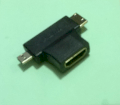 Jack chuyển Mini HDMI + micro HDMI ra HDMI Female