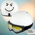 Mũ bảo hiểm HERO - HR1 - Mặt cười (Trắng) (Kính X400)