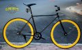 Xe Đạp Fixed Gear Cơ Bản (Đen Vàng)