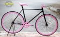 Xe Đạp Fixed Gear Trung Cấp (Đen Hồng)