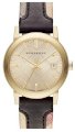 Burberry Gold-Tone Leather Mens Watch BU9032, 38mm