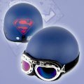 Mũ bảo hiểm HERO - HR1 - Super Man (Xanh/đỏ) (Kính phi công)
