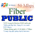 Lắp đặt internet wifi, truyền hình FPT tại HCM- Gói Fiber public 50Mbps