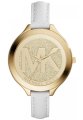 Đồng hồ Michael Kors Women's Slim Runway White Saffiano Leather Strap Watch 42mm MK2389