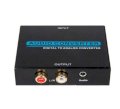 Digital to analog audio converter with 3.5mm Audio