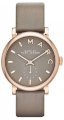 MARC JACOBS Baker Rose Tone Grey Leather Watch 36.50mm MBM1266