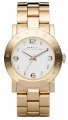 MARC JACOBS Amy White Dial Gold-Tone Stainless Steel Ladies Watch 36MM MBM3056