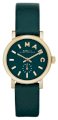 MARC JACOBS Baker Mini Green Leather Strap Green Dial Watch 28MM MBM1272