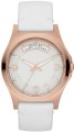 MARC JACOBS Baby Dave Ivory Dial White Leather Unisex Watch 40mm MBM1260