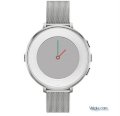 Đồng hồ thông minh Pebble Time Round 14mm Silver with Silver Mesh
