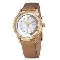 Đồng hồ nữ cao cấp Stuhrling Original Women's 946L.03 Winchester Swarovski Crystal-Accented 23k Gold-Layered Watch with Champagne Leather Band