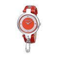 Đồng hồ nữ Versus by Versace Red Leather Strap With Zipper Key Sob04-0014 Biscayne Watch