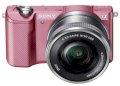 Sony Alpha A5000 (E 16-50mm F3.5-5.6 OSS) Lens Kit Pink