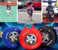 Balo trẻ em hình bánh xe ô tô 3D