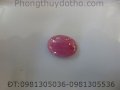 Mặt đá Ruby Hồng KT 1,6 x 1,2 cm nặng 1,9 g