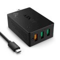 Sạc Aukey 3 Port 42W tích hợp sạc nhanh QC 2.0