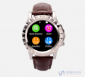 Đồng hồ thông minh Smartwatch S2 Bluetooth Silver PU Leather