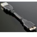 Cáp USB 3.0 Micro B loại ngắn 10Cm (màu đen)