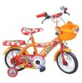 Xe đạp 4 bánh Nhựa Chợ Lớn 12 inch ( 2- 4 Tuổi) Màu trắng cam