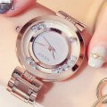 Đồng hồ nữ chính hãng Guou trắng dây kim loại