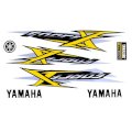 Decal logo dán xe yamaha màu vàng