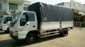Xe tải thùng có mui phủ ISUZU QKR55H tải 2 tấn vào thành phố