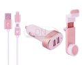 Sạc xe hơi Totu Car charger Kit 4 in 1 ( Dây sạc 2 đầu , Pin dự phòng , Kẹp điện thoại , Sạc xe hơi ) ( MSP : 01854 )