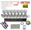Trọn bộ 15 camera quan sát AHD BKTEK 2.0 Megapixel BKT-101AHD 2.0-15