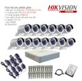 Trọn bộ 13 camera quan sát Hikvision TVI 1 Megapixel DS-2CE16C0T-IRP-13 720HD