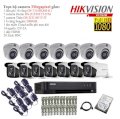 Trọn bộ 14 camera quan sát Hikvision TVI 3 Megapixel DS-2CE16F1T-IT-14