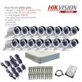 Trọn bộ 16 camera quan sát Hikvision TVI 1 Megapixel DS-2CE16C0T-IRP-16 720HD
