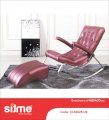 Ghế thư giãn cao cấp - Relax Chair CL62025 (tím lông thú) da thuộc