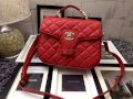 Túi xách Chanel hàng hiệu Pháp bằng da dê MS 7611 màu đỏ