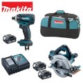 Bộ sản phẩm máy khoan bê tông vặn vít Makita DLX2071PM1 (Set DHR263+DTD146) 18V