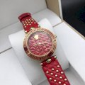 Đồng hồ nữ Versace dây da đỏ