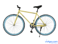 Xe đạp Fixed Gear Air Bike MK78 (vàng)