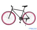 Xe đạp Fixed Gear Air Bike MK78 (hồng)