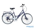 Xe đạp thời trang Makefee 24 - Blue White