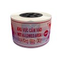 Cuộn rào chắn cấm vào 2 lớp CRBV-VN-01 ( trắng đỏ )