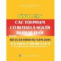 Bình luận các tội phạm có bị hại là người dưới 18 tuổi trong bộ luật hình sự