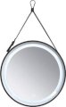 Gương nhà tắm đèn led cao cấp hình tròn có dây treo Pioneer 60cm