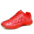 Giày cầu lông Lefus L06 đỏ tươi, màu đam mê nhiệt huyết, lưới thoáng khí, ôm chân, bám sàn