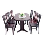 Bộ bàn ăn gia đình Oval V 1.6m - 6 ghế 