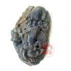Phật quan thế âm- rồng cuộn sapphire thiên nhiên-TSVN004514