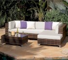 Sofa nhà hàng nhựa giả mây TT-110